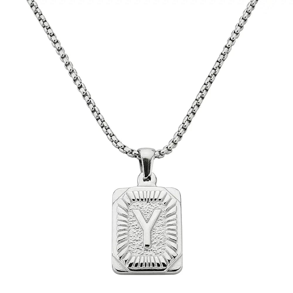 Lost Letter-Y Halskette Weiß
