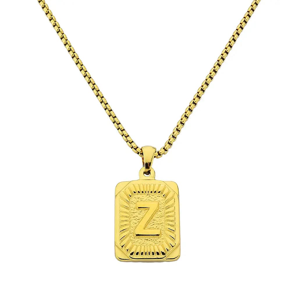Lost Letter-Z Halskette Gold