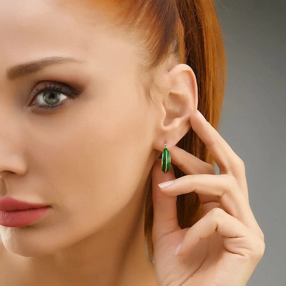Netod Ohrringe Grün