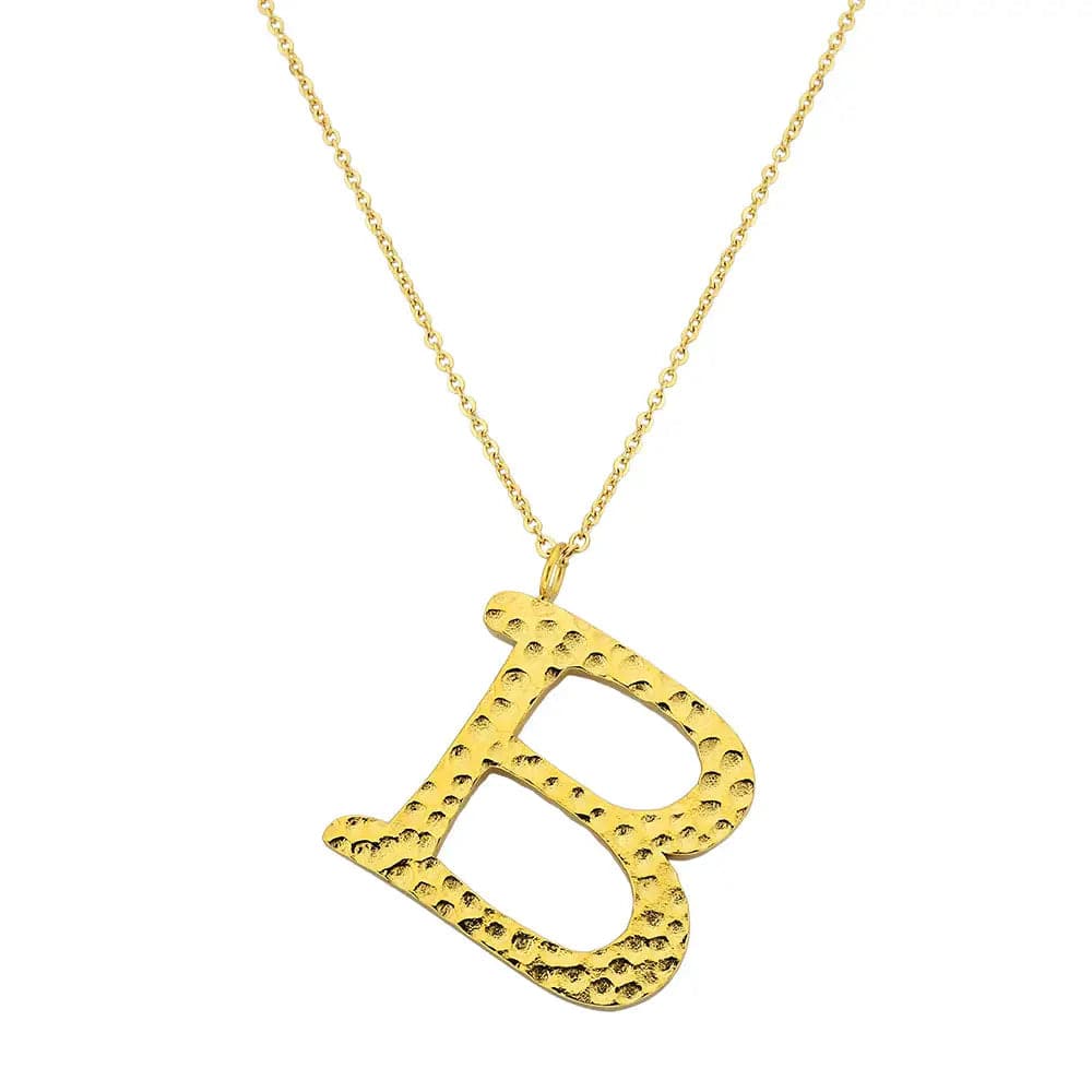 Ropi Letter-B Halskette Gold