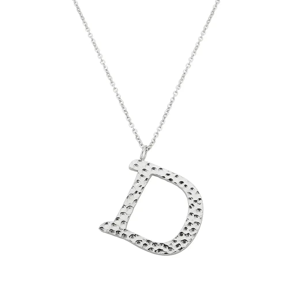 Ropi Letter-D Halskette Weiß