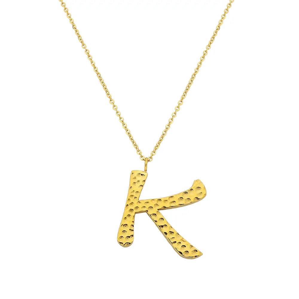 Ropi Letter-K Halskette Gold