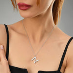 Ropi Letter-N Halskette Weiß