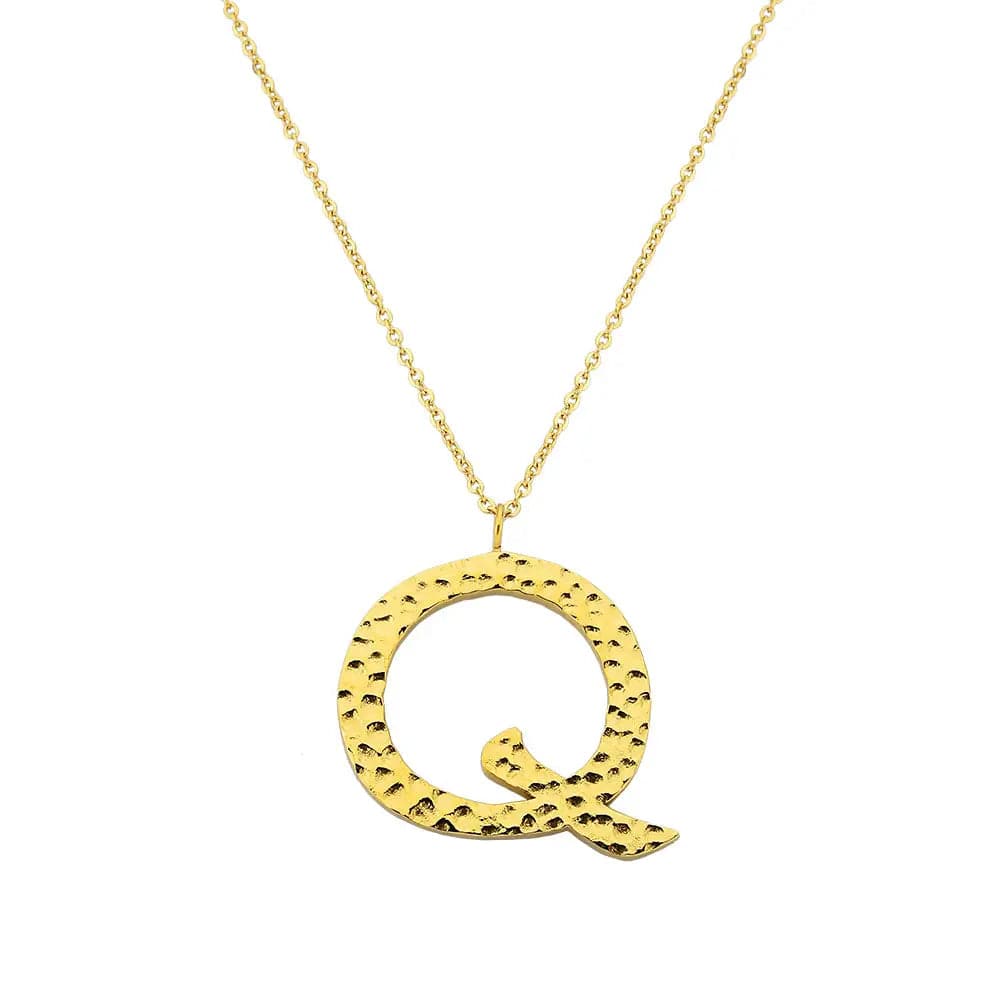 Ropi Letter-Q Halskette Gold