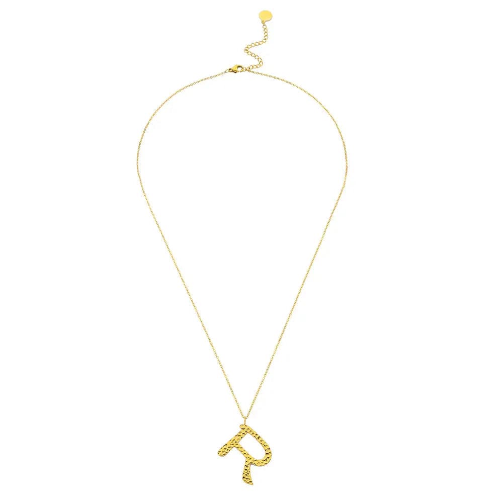Ropi Letter-R Halskette Gold