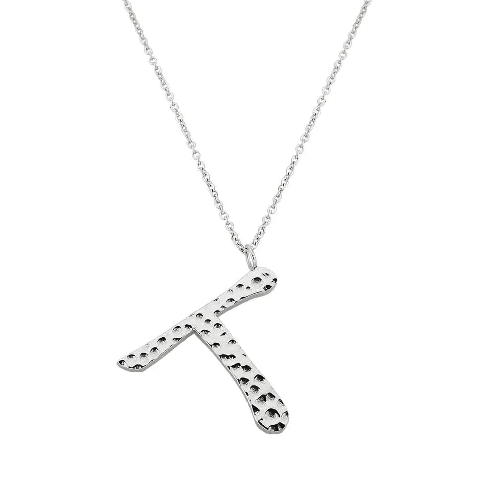 Ropi Letter-T Halskette Weiß