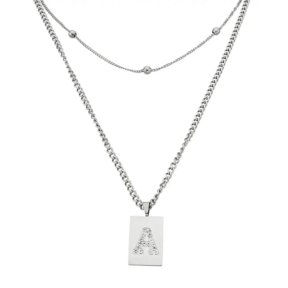 Sero Letter-A Halskette Weiß
