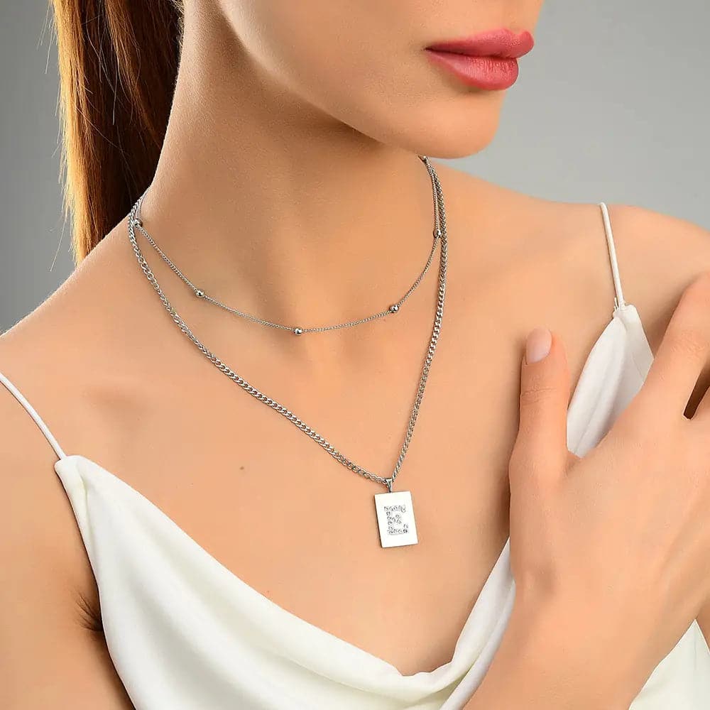 Sero Letter-E Halskette WeiĂ