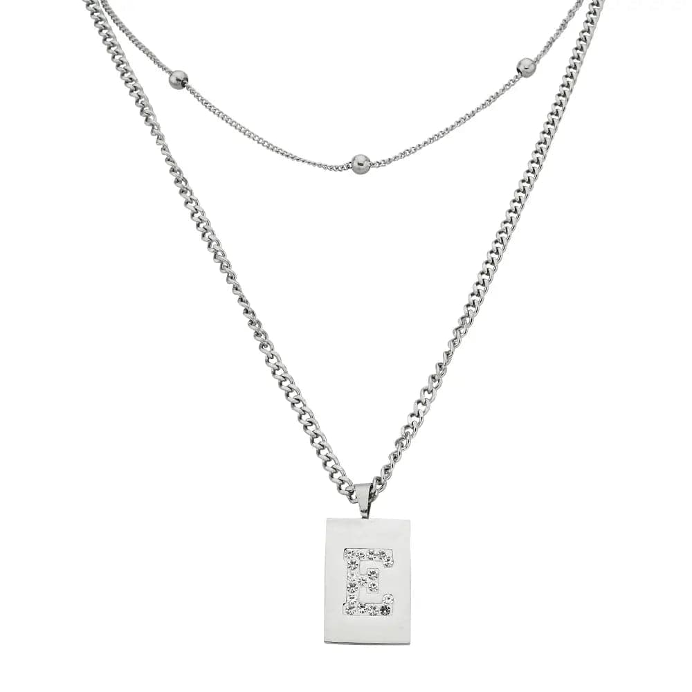 Sero Letter-E Halskette WeiĂ