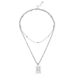 Sero Letter-H Halskette Weiß