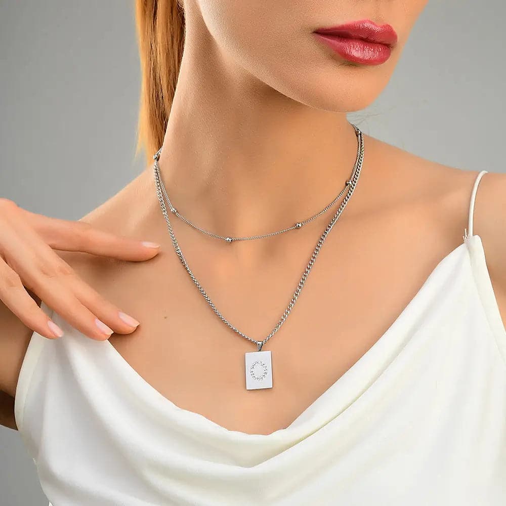 Sero Letter-O Halskette Weiß