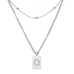 Sero Letter-Q Halskette Weiß