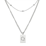 Sero Letter-Q Halskette Weiß
