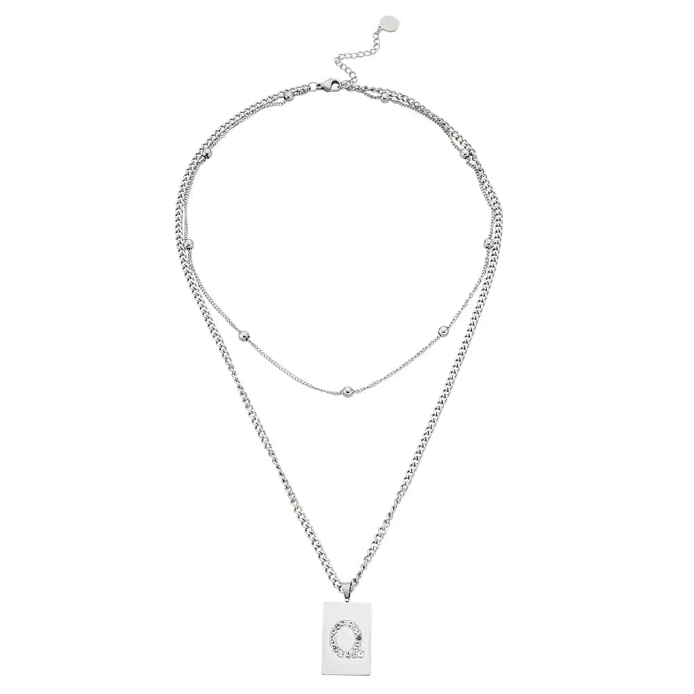 Sero Letter-Q Halskette Weiß