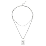 Sero Letter-Q Halskette Weiß