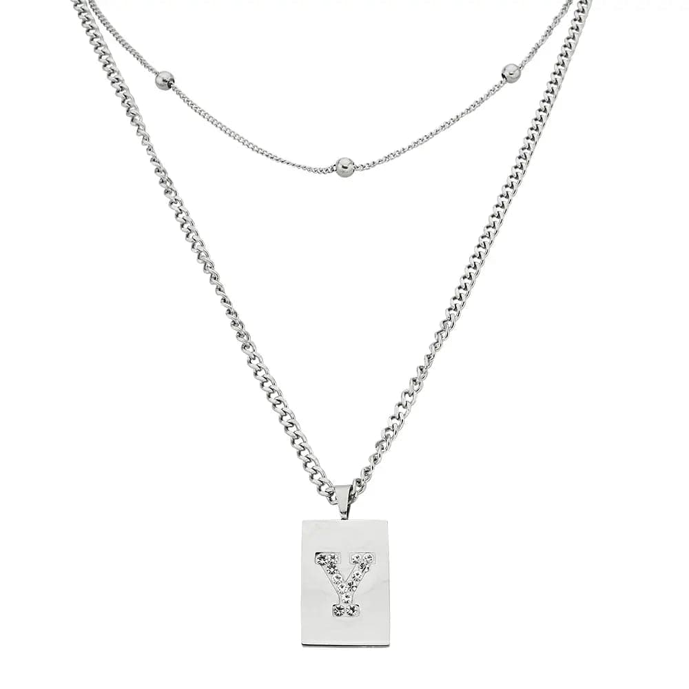 Sero Letter-Y Halskette WeiĂ