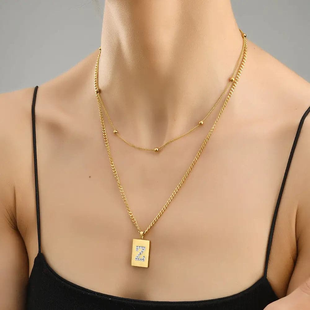 Sero Letter-Z Halskette Gold