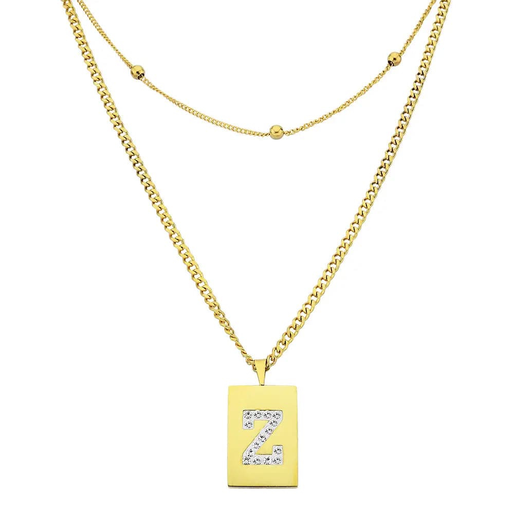 Sero Letter-Z Halskette Gold