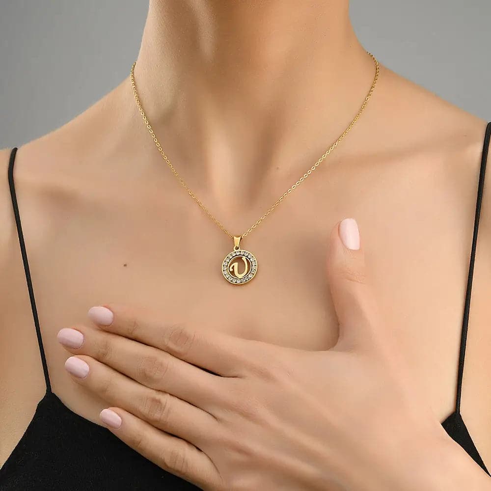 Soyel Letter-U Halskette Gold