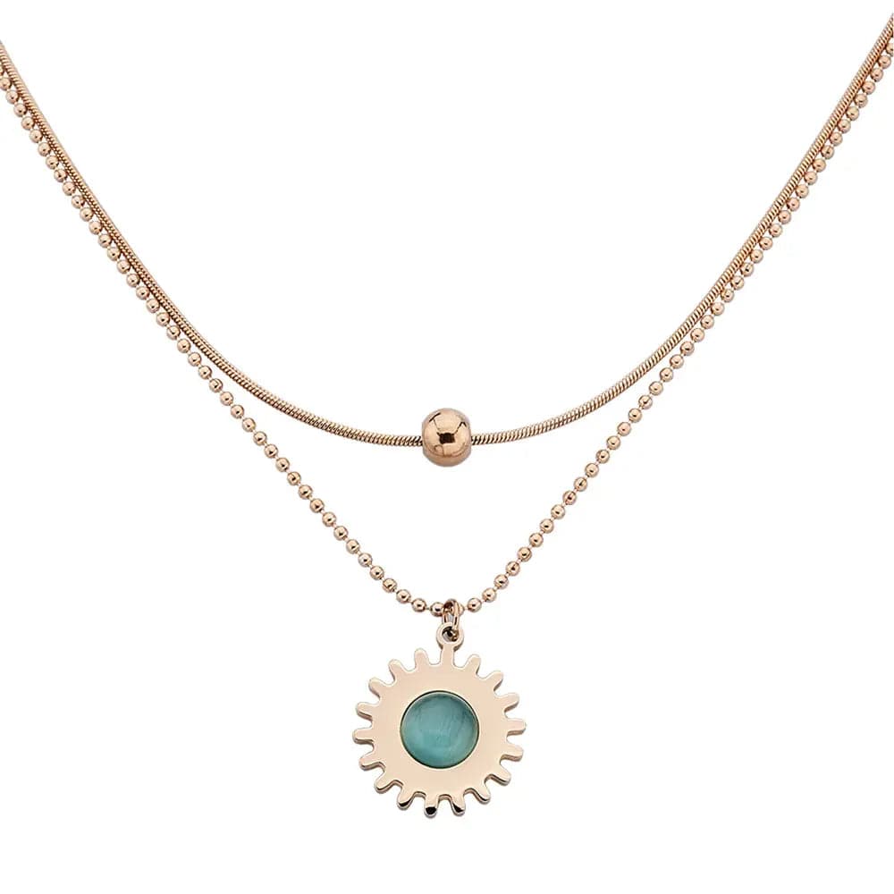 Stonc Halskette Rose