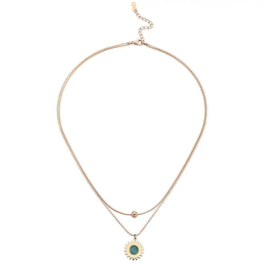 Stonc Halskette Rose