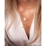 'WITH ALL MY HEART' circle necklace