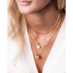 'WITH ALL MY HEART' circle necklace