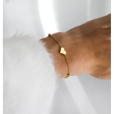 'YOU & ME' heart bracelet