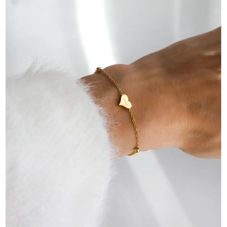 'YOU & ME' heart bracelet