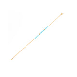 Yoshile Blau Armband Gold