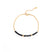 Yoshile Schwarz Armband Gold