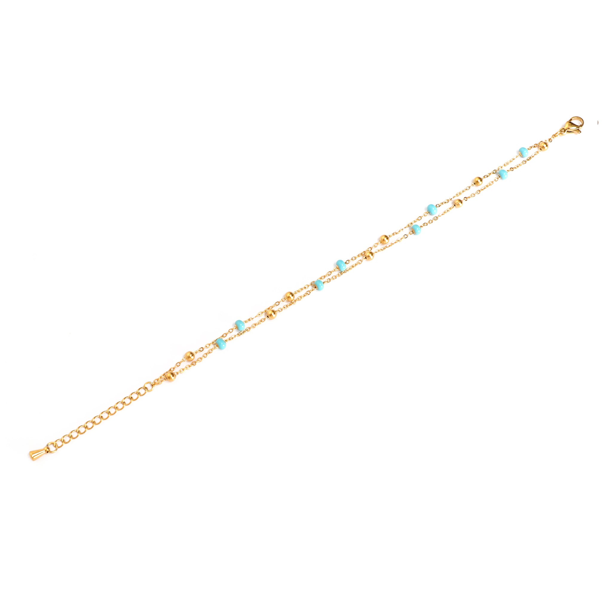 Regable Blau Armband Gold