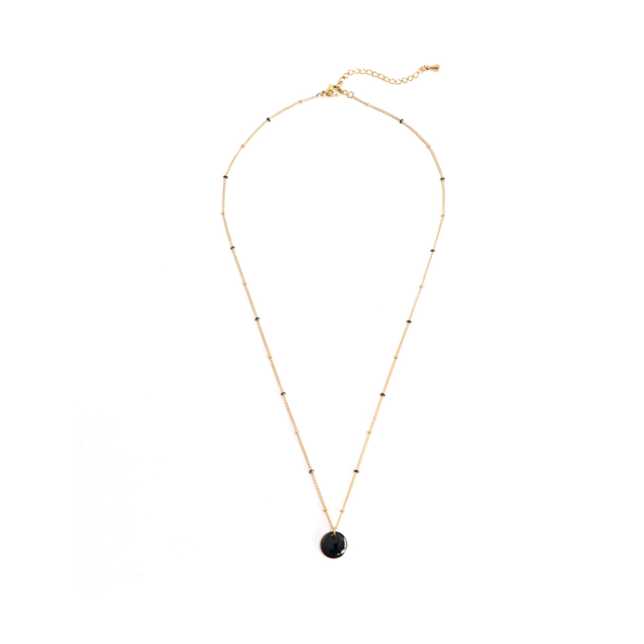 Sawinta Schwarz Halskette Gold