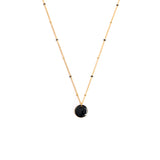 Sawinta Schwarz Halskette Gold