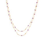 Remitus Lila Halskette Gold