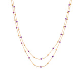 Remitus Lila Halskette Gold