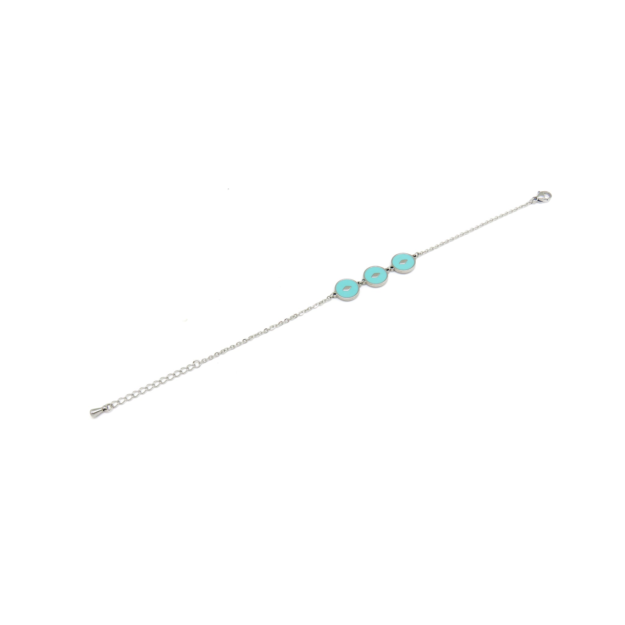 Karena Türkis Armband Weiß