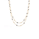 Remitus Schwarz Halskette Gold