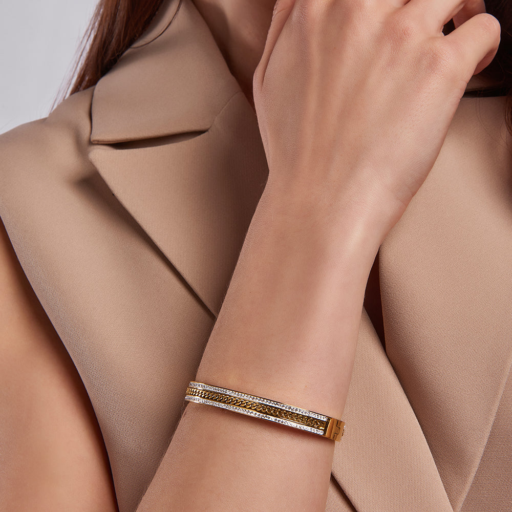 Azinotr Armreif Gold