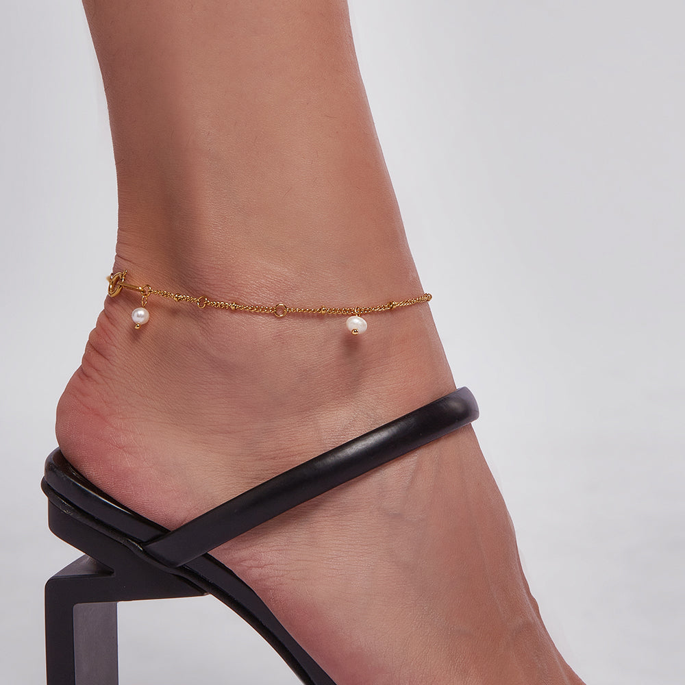 Aush Fußkette Gold