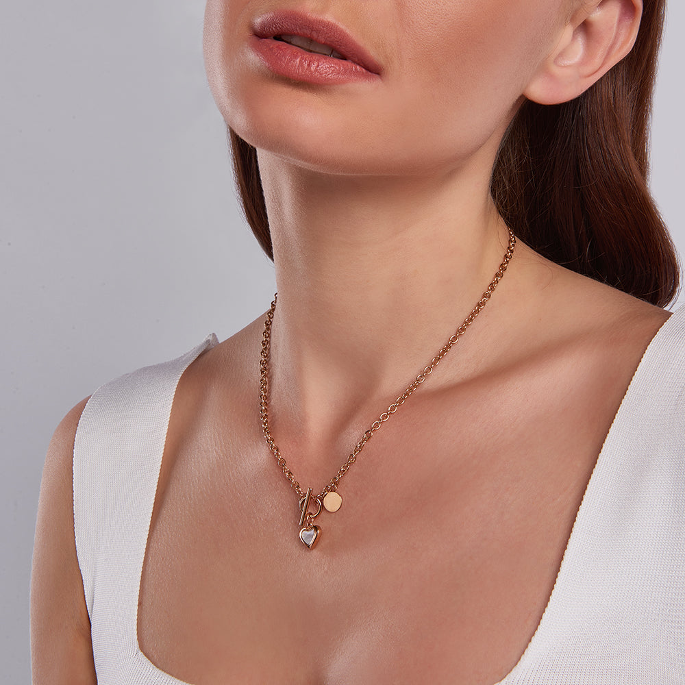 Brongem Halskette Rose