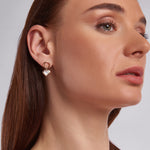 Brongem Ohrringe Rose