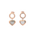 Brongem Ohrringe Rose