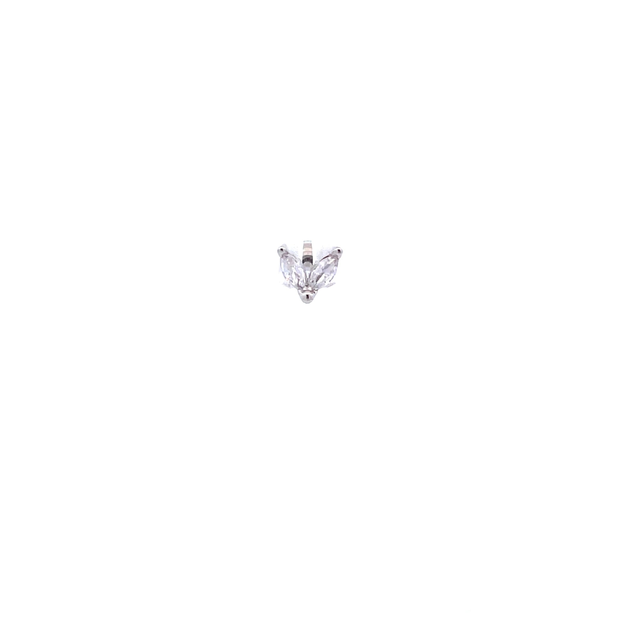 Ratines Piercing Weiß