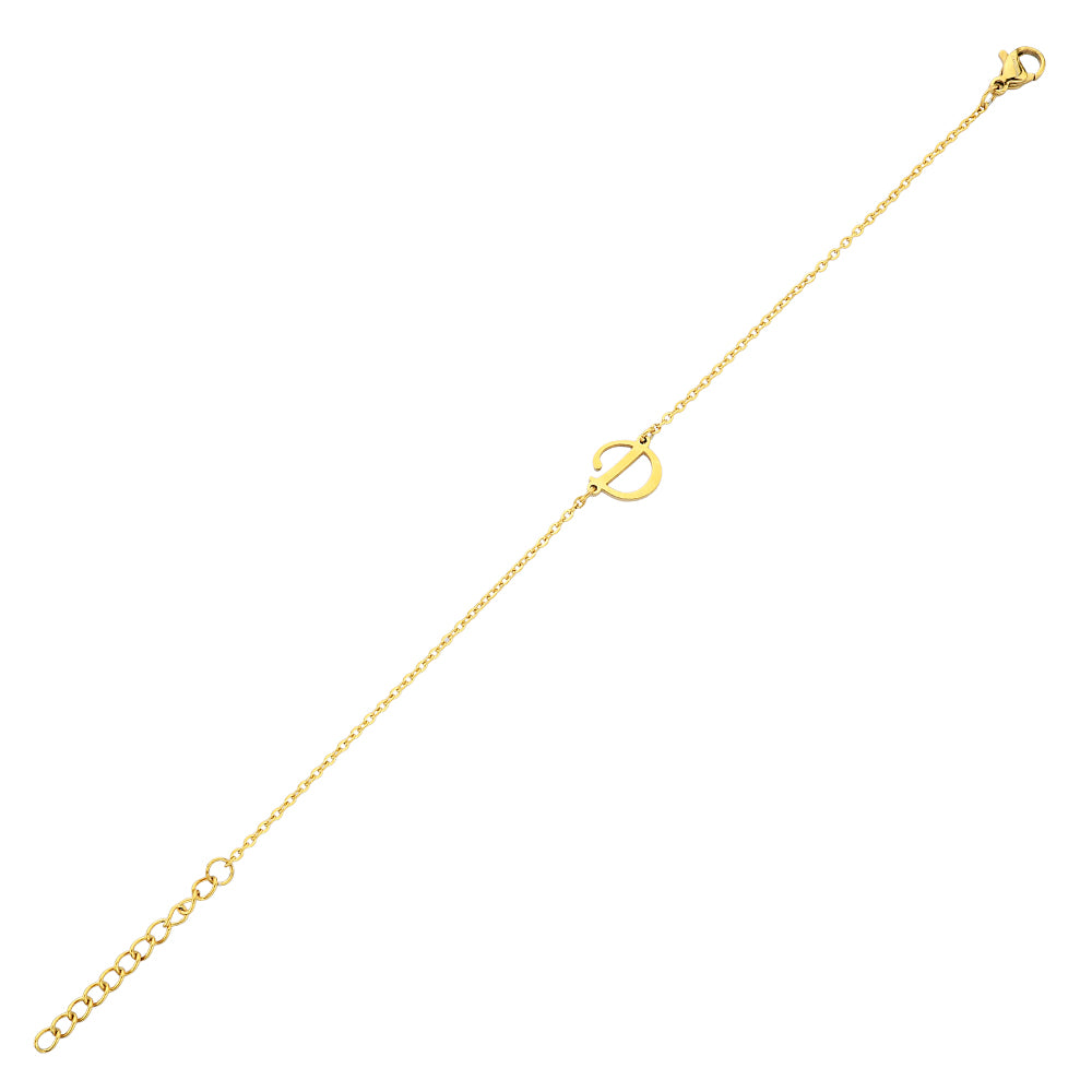 Pfer Letter-D Armband Gold