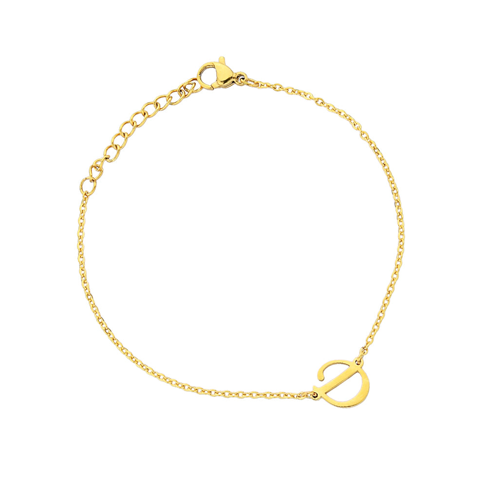 Pfer Letter-D Armband Gold
