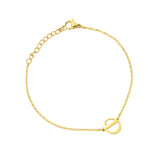 Pfer Letter-D Armband Gold