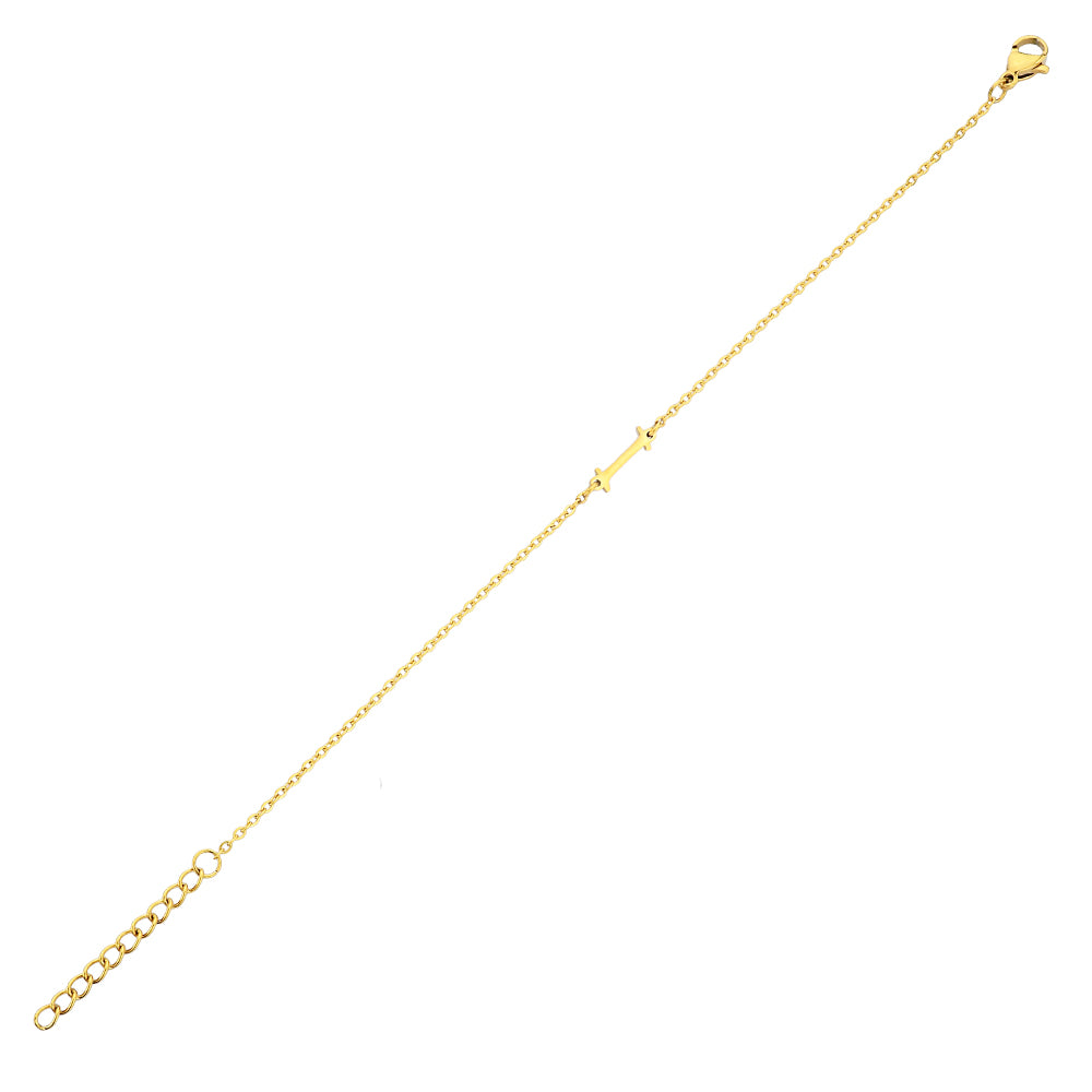 Pfer Letter-I Armband Gold