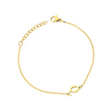 Pfer Letter-Q Armband Gold