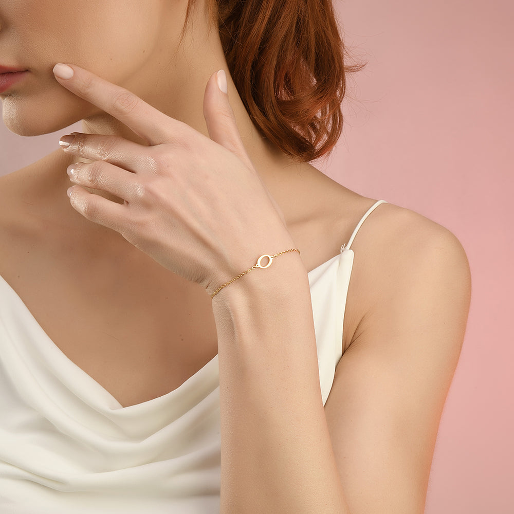 Pfer Letter-O Armband Gold